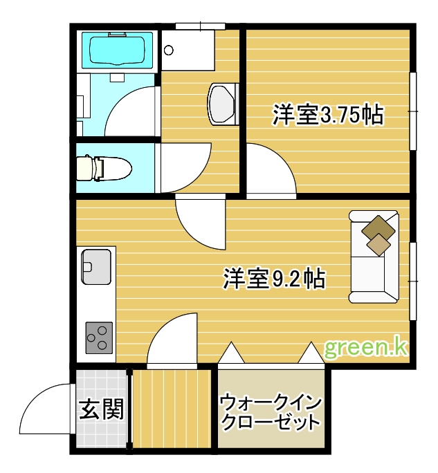 アンテロープ蓮沼203(1LDK)