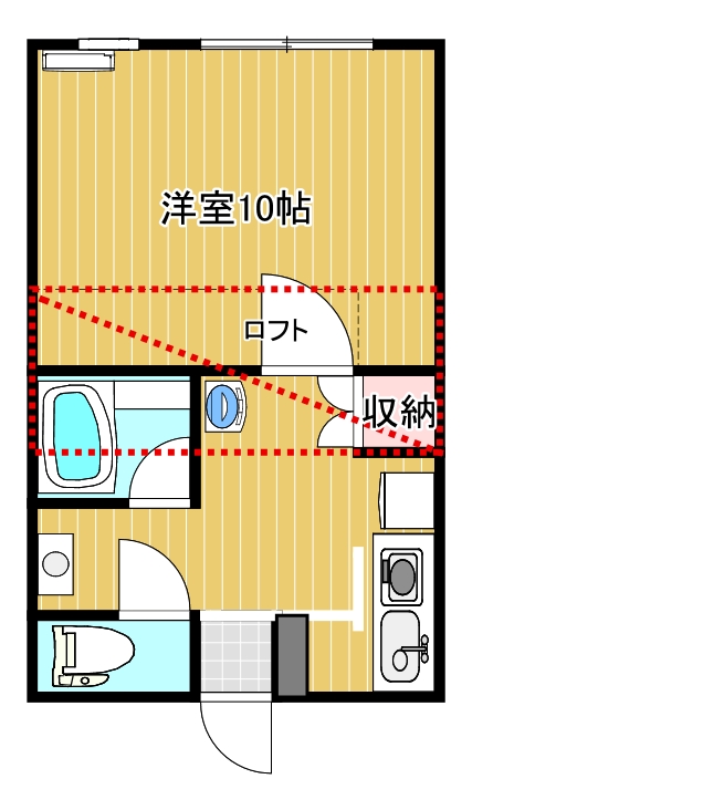アンテロープ旭川205号間取り