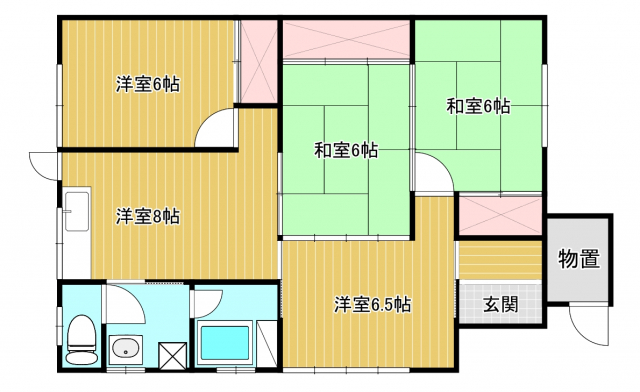 手形からみでん間取り