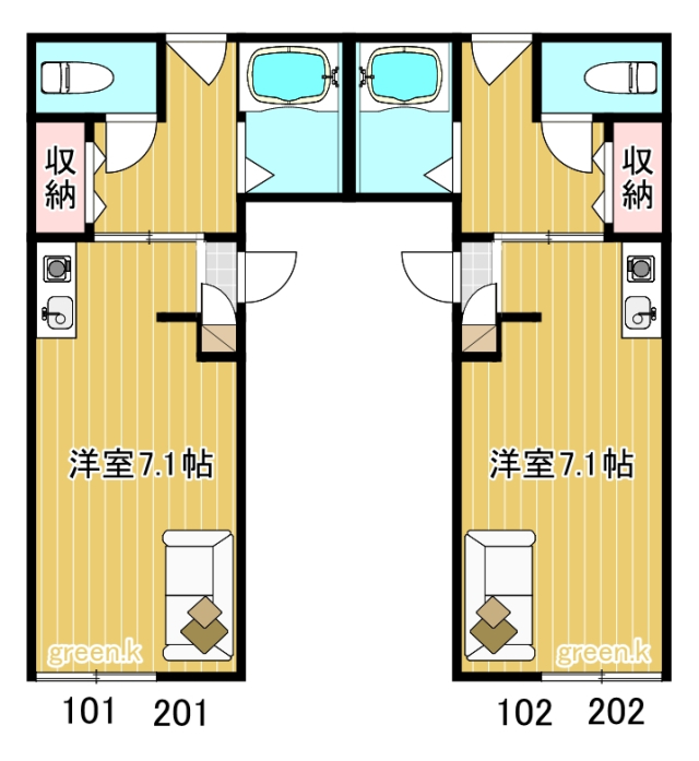 セリーンハイツ旭川間取り